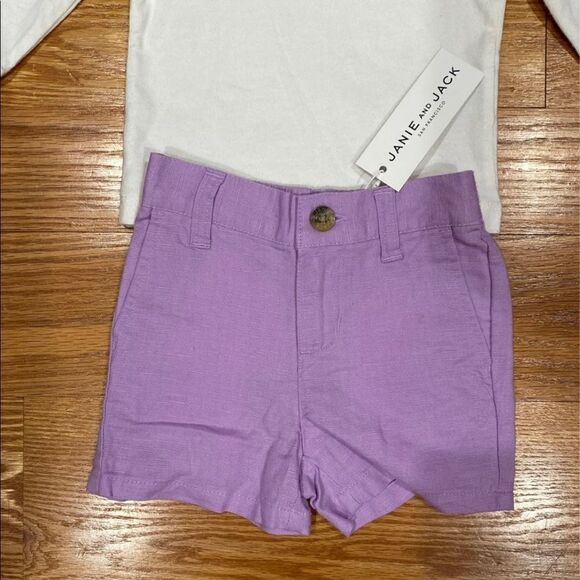 Janie and Jack Purple Outfit - Picture 2 of 8